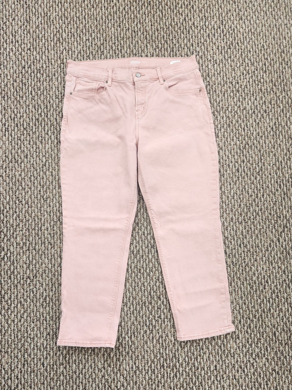 Old Navy Light Pink Boyfriend Jeans Sz 12